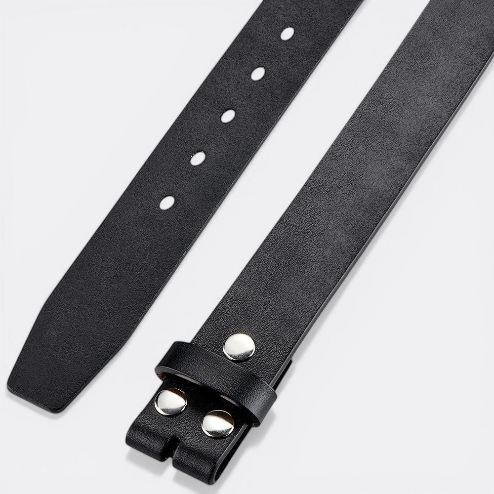 Ceinture Cuir a Pression - Marron 100cm | Le monde de la ceinture
