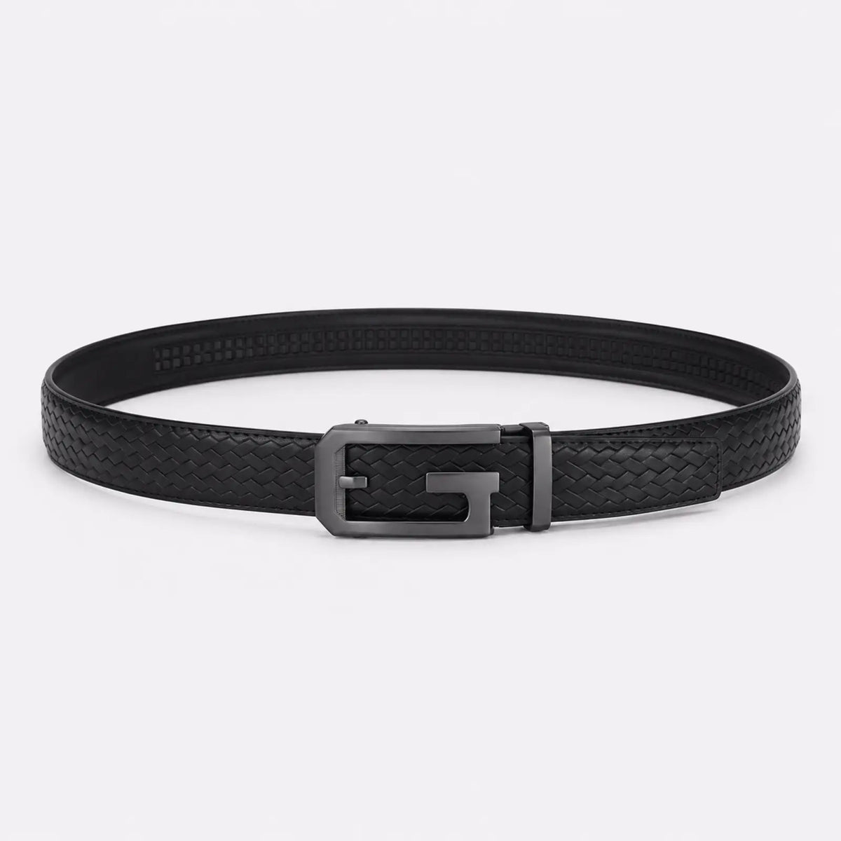 Ceinture Alliage Métallique En Cuir Boucle Automatique, coloris Noir — Le Monde de la Ceinture