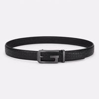 Ceinture Alliage Métallique En Cuir Boucle Automatique, coloris Noir — Le Monde de la Ceinture