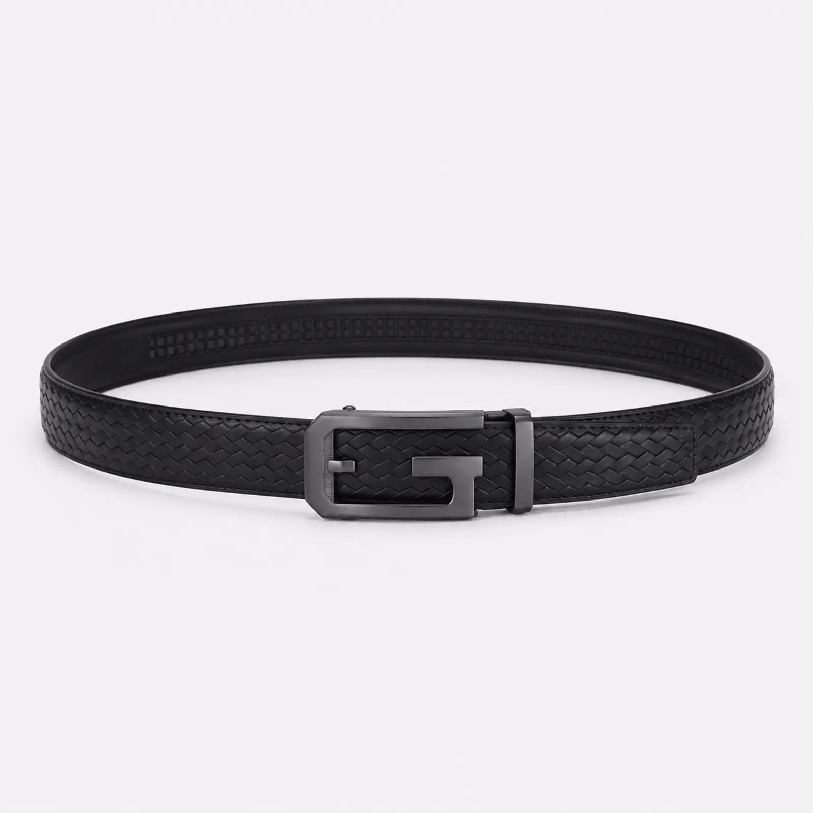Ceinture Alliage Métallique En Cuir Boucle Automatique, coloris Noir — Le Monde de la Ceinture