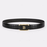 Ceinture Noir Effet Crocodile, coloris Noir — Le Monde de la Ceinture