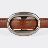 Ceinture Cuir Femme Marron Fine