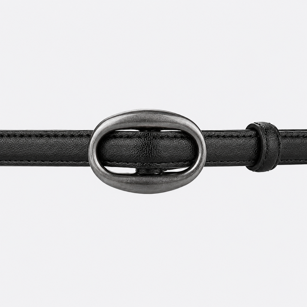 Ceinture Cuir Noire Femme Fine