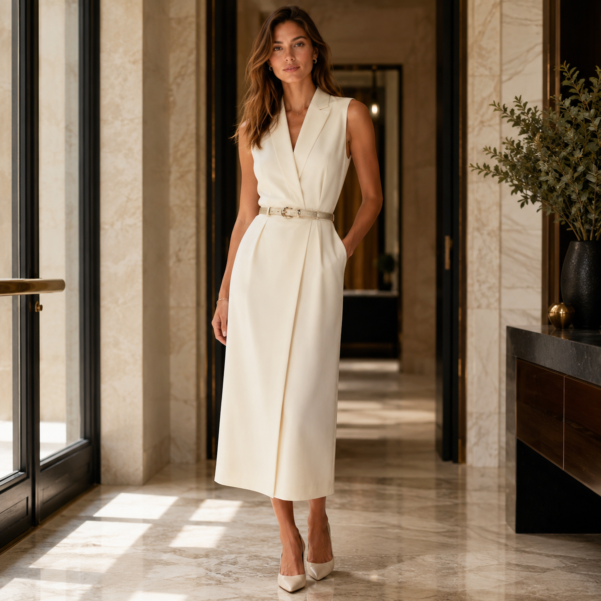 Ceinture Femme Dorée Fine