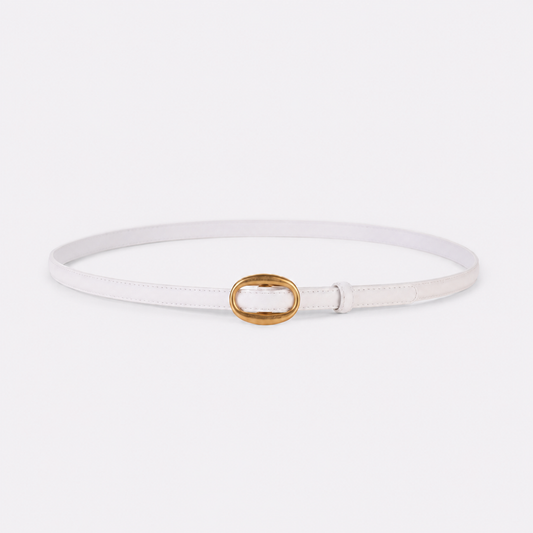 Ceinture Blanche Femme En Cuir