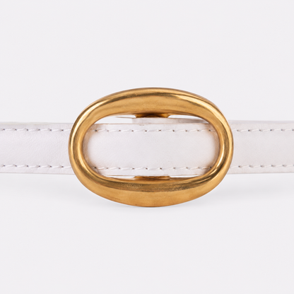 Ceinture Blanche Femme En Cuir