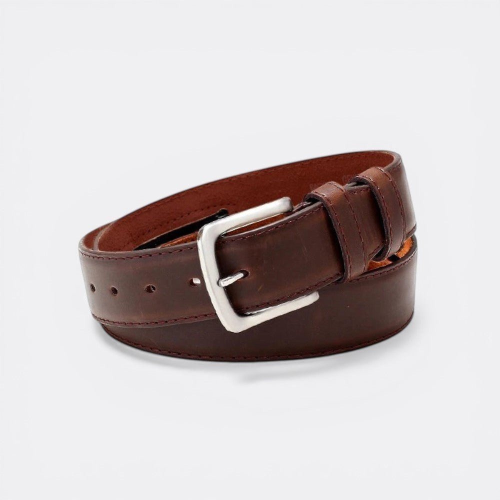 Ceinture Antivol Cuir - Marron 115cm | Le monde de la ceinture