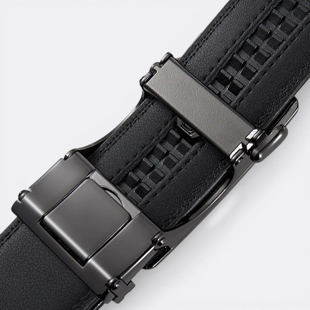 Ceinture Automatique Cuir Homme - Bleu Marine 105cm | Le monde de la ceinture