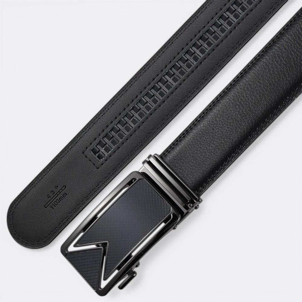 Ceinture Automatique Cuir Homme - Bleu Marine 105cm | Le monde de la ceinture