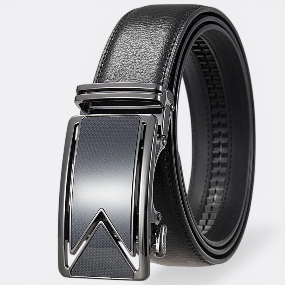 Ceinture Automatique Cuir Homme - Noir 105cm | Le monde de la ceinture