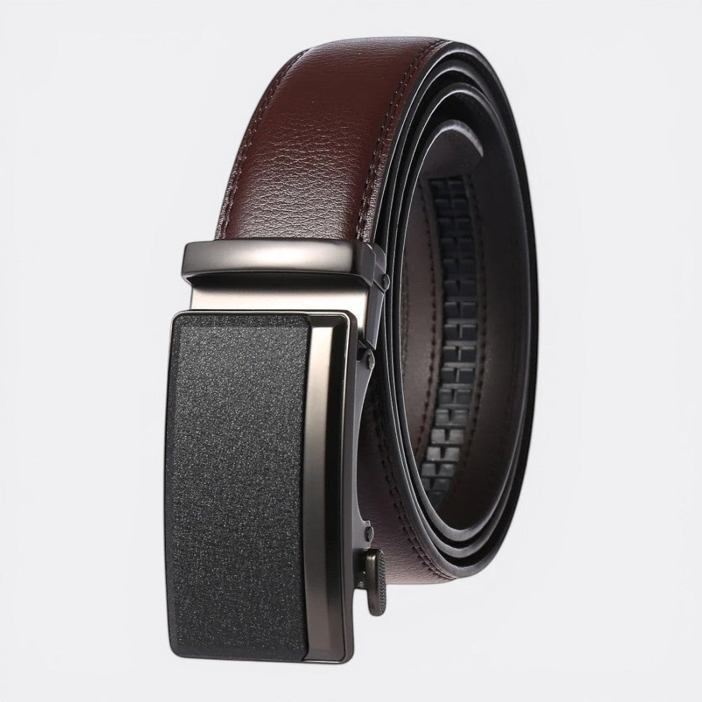 Ceinture Automatique Homme Cuir - Marron Foncé 110cm | Le monde de la ceinture