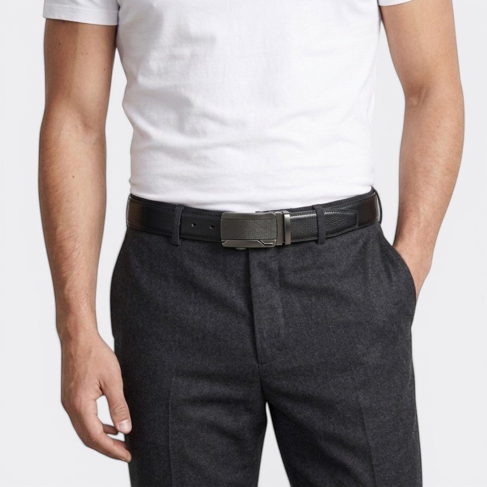 Ceinture Automatique Homme Cuir - Marron Foncé 110cm | Le monde de la ceinture