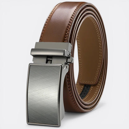 Ceinture avec Boucle Automatique - Marron 115cm | Le monde de la ceinture