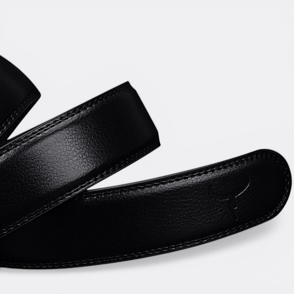 Ceinture Boucle Automatique Cuir Homme - Noir 110cm | Le monde de la ceinture