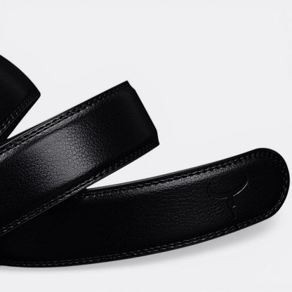 Ceinture Boucle Automatique Cuir Homme - Noir 110cm | Le monde de la ceinture