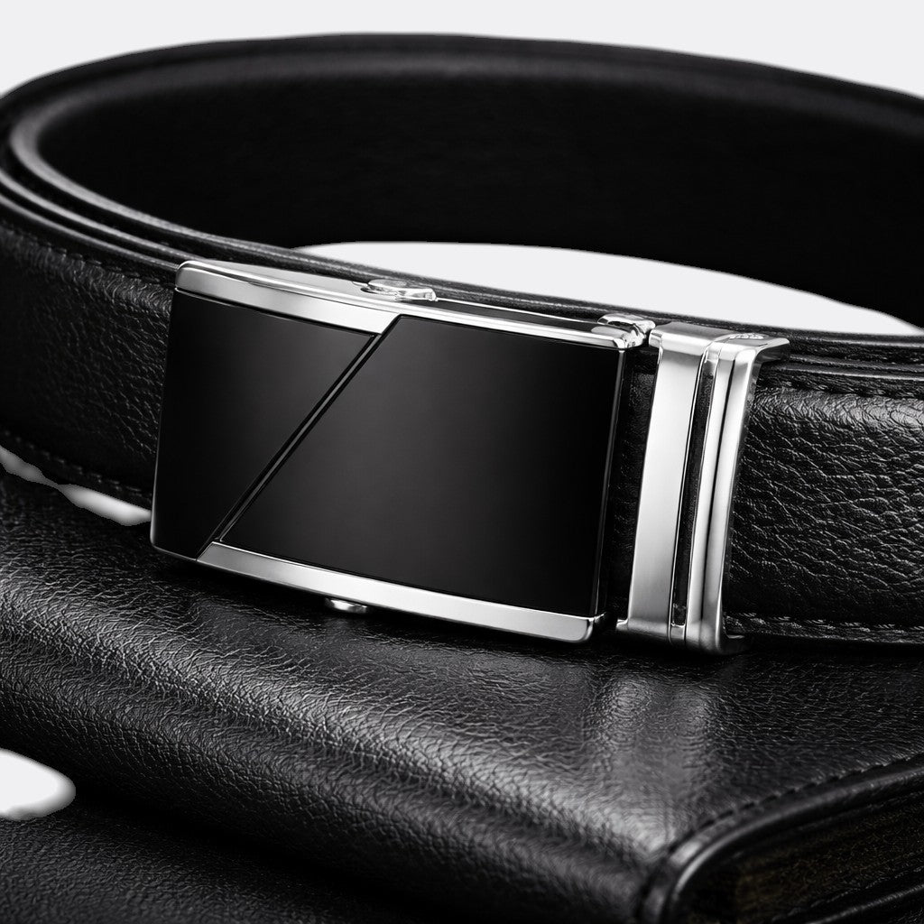 Ceinture Boucle Automatique Homme - Noir 110cm | Le monde de la ceinture