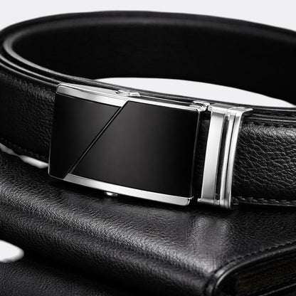 Ceinture Boucle Automatique Homme - Noir 110cm | Le monde de la ceinture