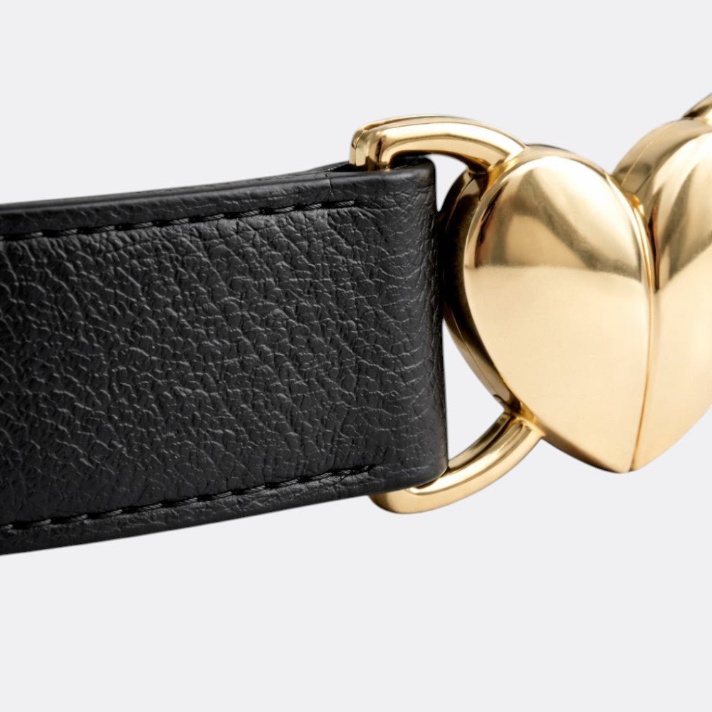 Ceinture Boucle Coeur - Noir | Le monde de la ceinture