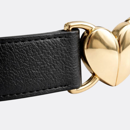 Ceinture Boucle Coeur - Noir | Le monde de la ceinture