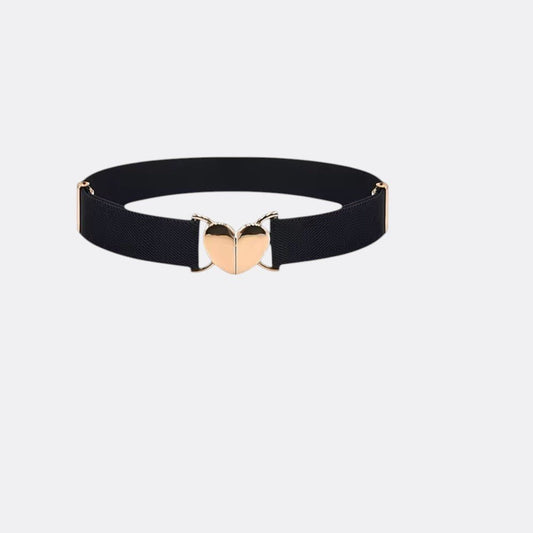 Ceinture Boucle Coeur - Noir | Le monde de la ceinture