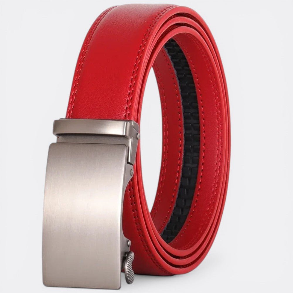 Ceinture Boucle en Métal - Rouge 110cm | Le monde de la ceinture