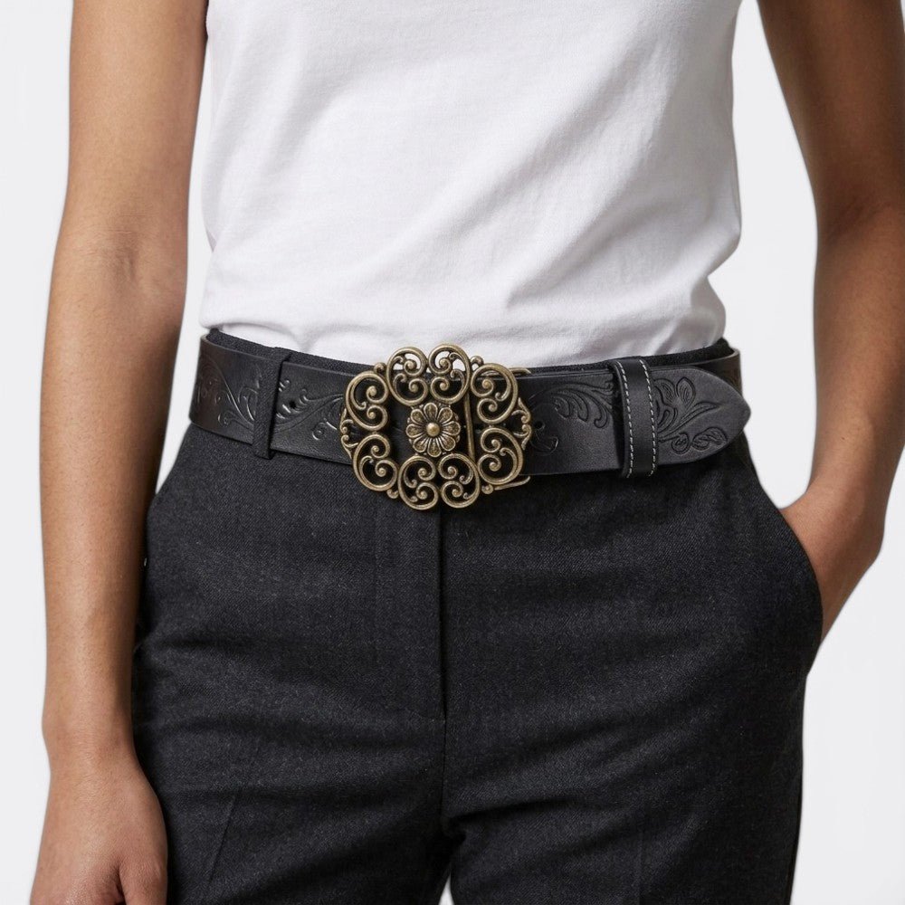 Ceinture Boucle Vintage - Blanc 105cm | Le monde de la ceinture