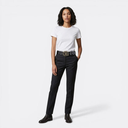 Ceinture Boucle Vintage - Blanc 105cm | Le monde de la ceinture