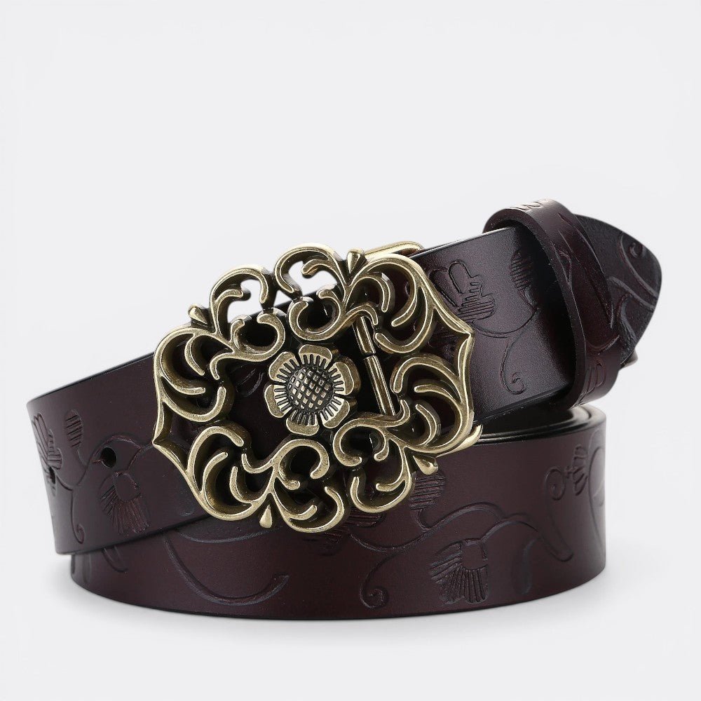 Ceinture Boucle Vintage - Marron 105cm | Le monde de la ceinture