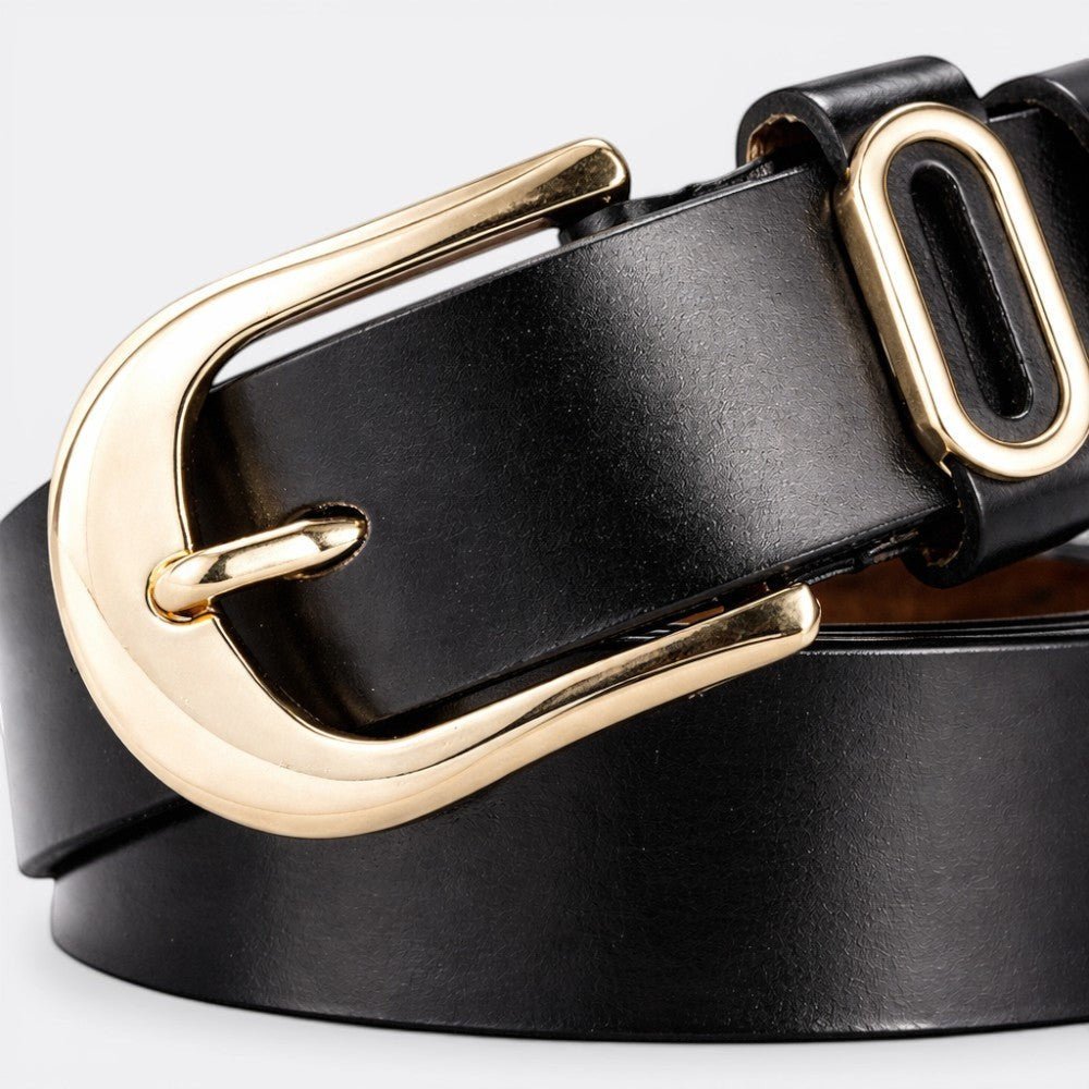 Ceinture Classic Boucle Dorée - Blanc 105cm | Le monde de la ceinture