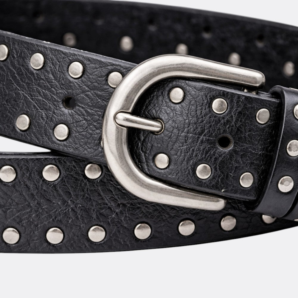 Ceinture Clouté Femme - Blanc 105cm | Le monde de la ceinture