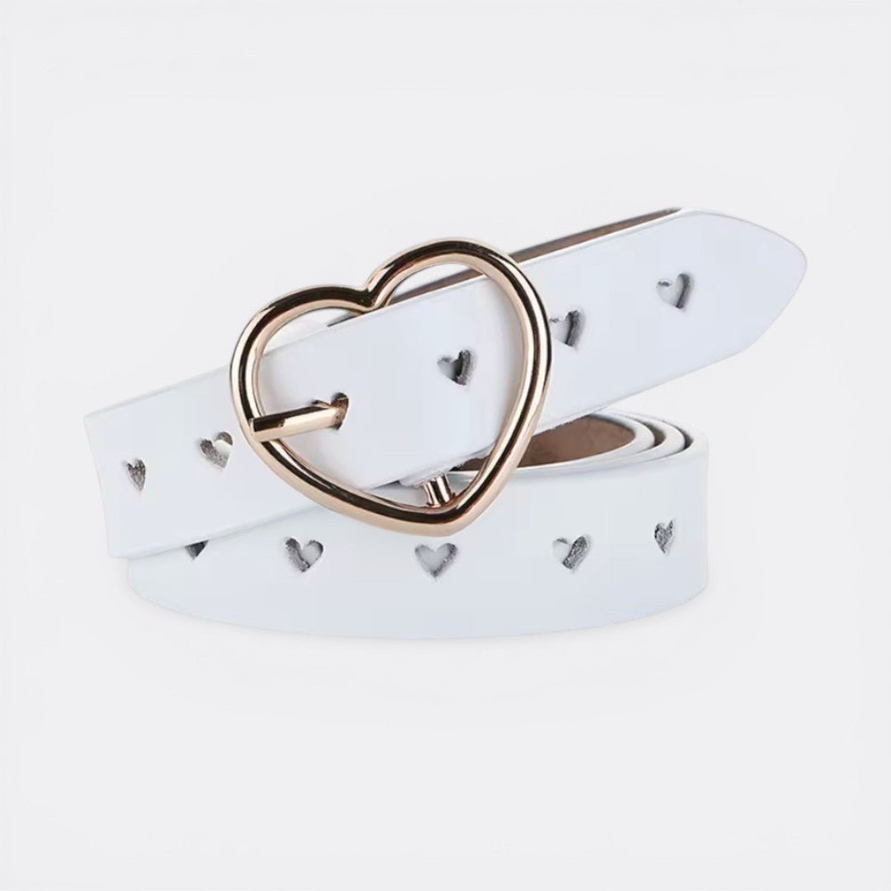 Ceinture Coeur Femme - Blanc 95 cm | Le monde de la ceinture