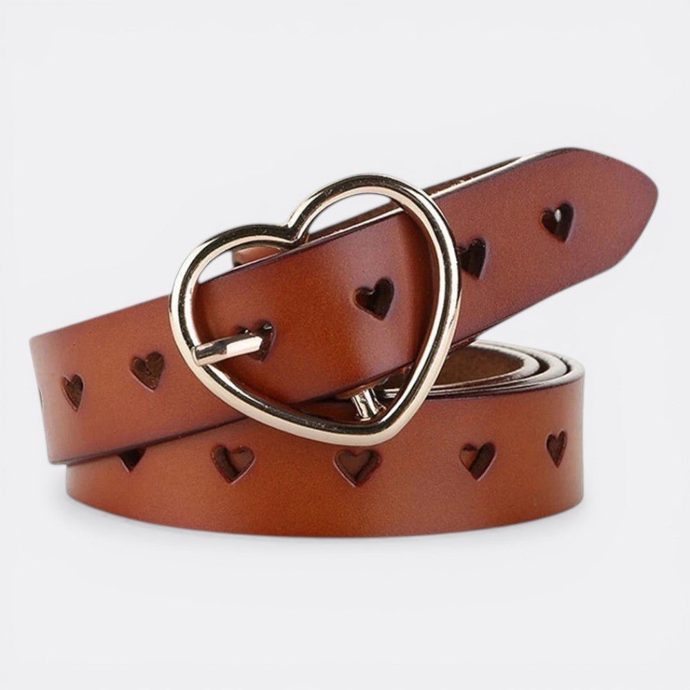 Ceinture Coeur Femme - Caramel 95 cm | Le monde de la ceinture