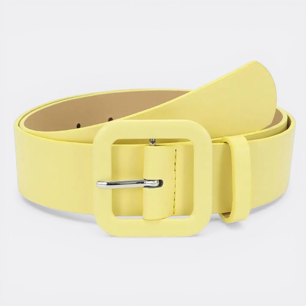 Ceinture Colorée Femme - Jaune | Le monde de la ceinture