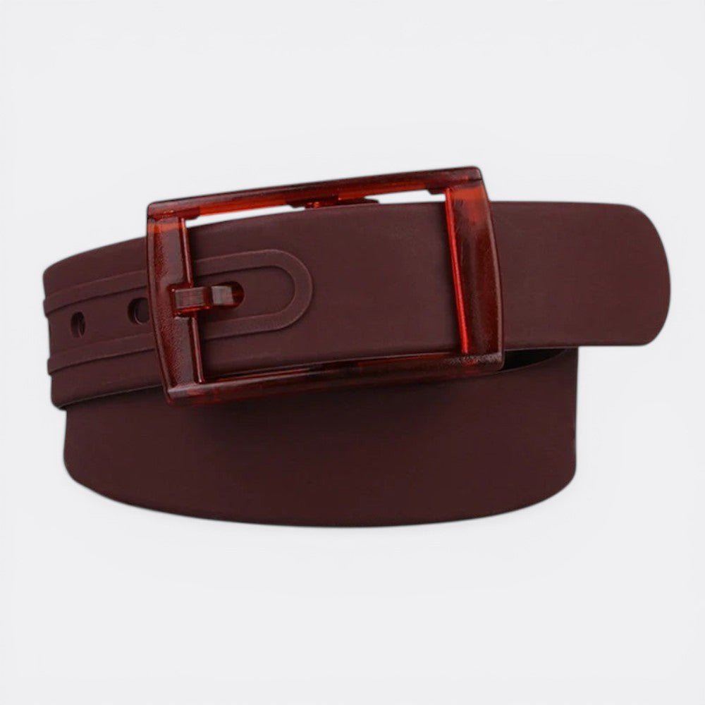 Ceinture Colorée - Rouge Bordeaux | Le monde de la ceinture