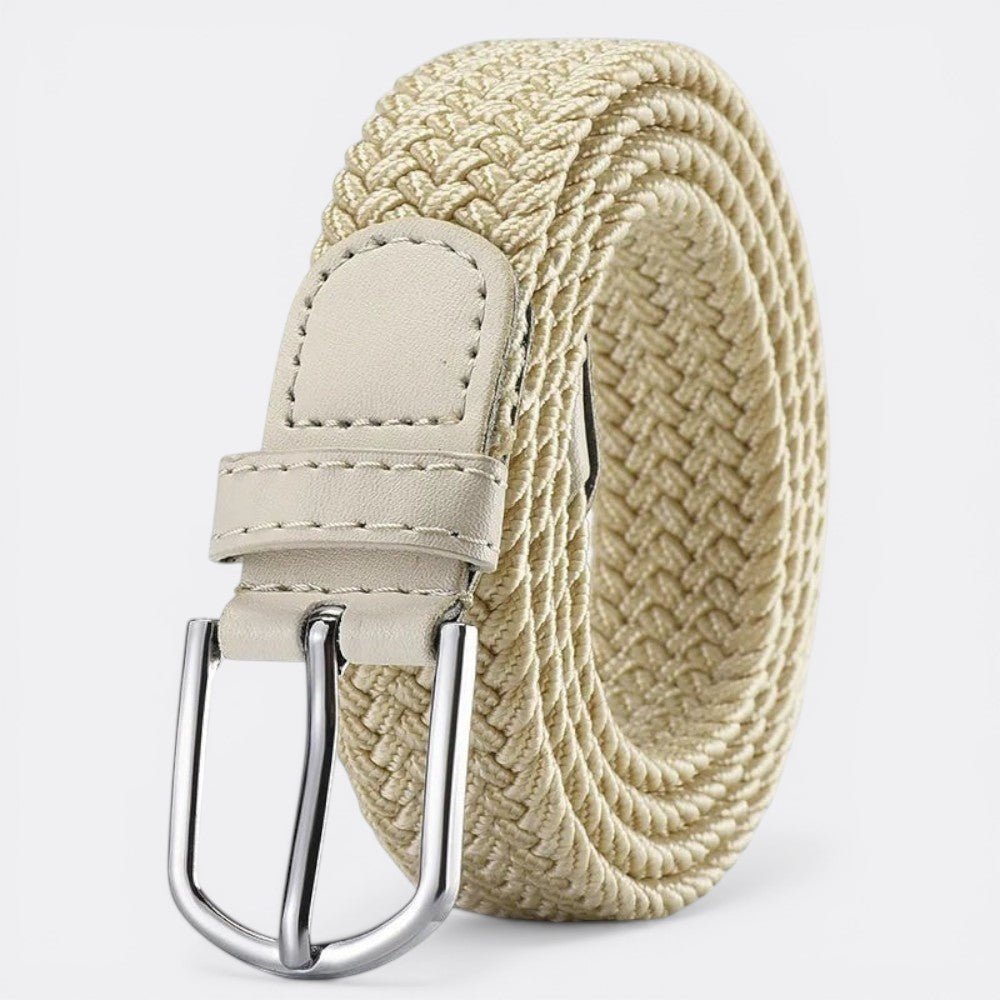 Ceinture Corde Tressée - Beige 105cm | Le monde de la ceinture