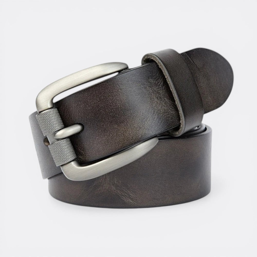 Ceinture Cuir Boucle Carrée Femme - Noir 105cm | Le monde de la ceinture