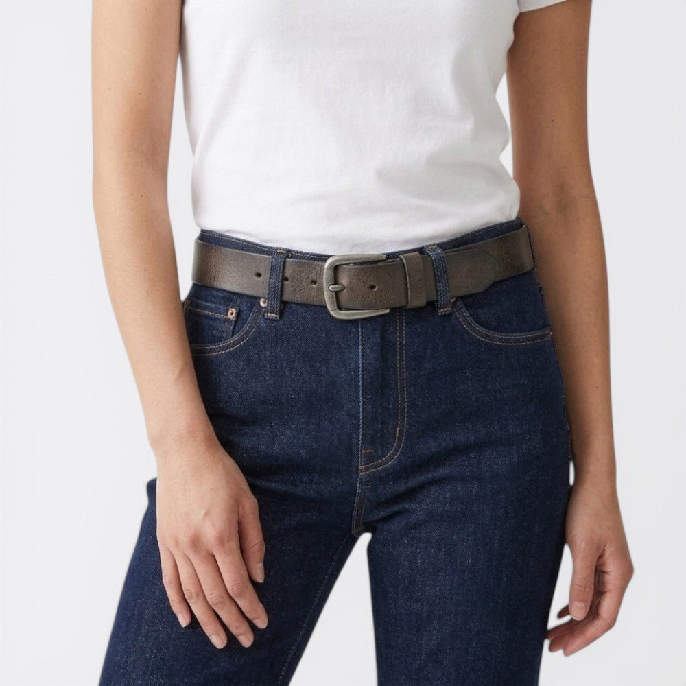 Ceinture Cuir Boucle Carrée Femme - Orange 105cm | Le monde de la ceinture