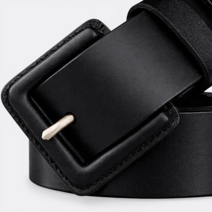 Ceinture cuir Boucle Carrée Homme - Rouge Bordeaux 105cm | Le monde de la ceinture