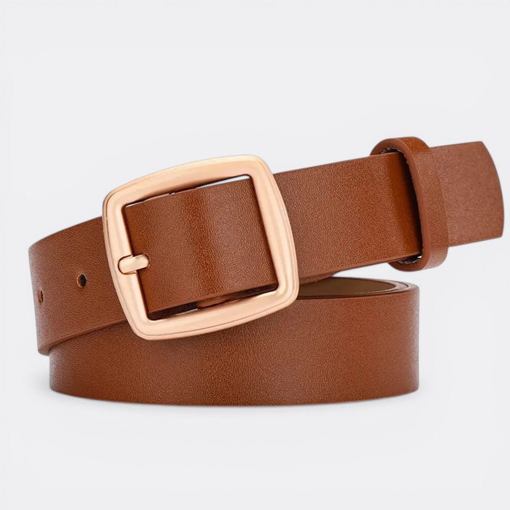 Ceinture Cuir Boucle Carrée - Kaki 105cm | Le monde de la ceinture