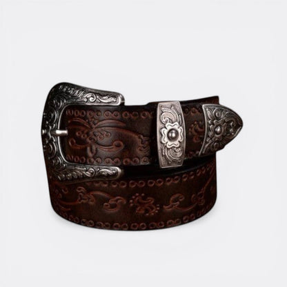 Ceinture Cuir Cowboy - Marron 105cm | Le monde de la ceinture