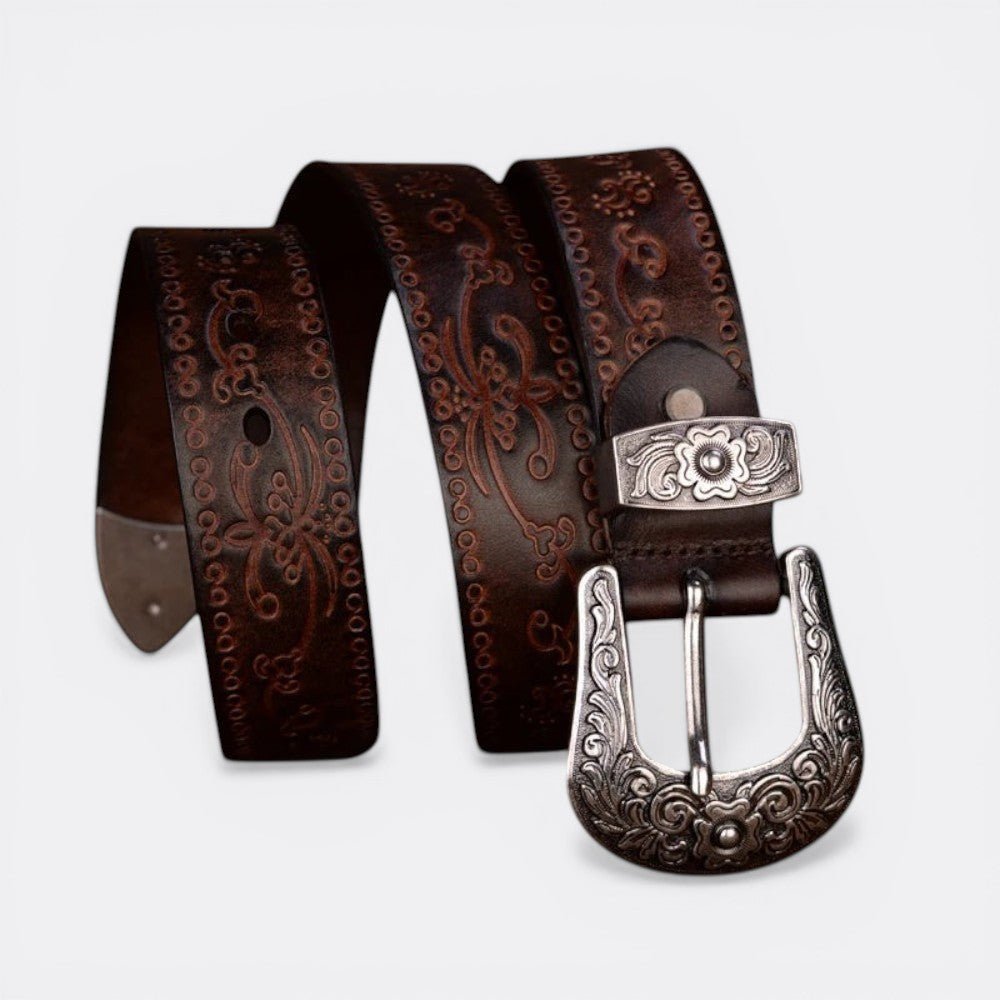 Ceinture Cuir Cowboy - Noir 105cm | Le monde de la ceinture