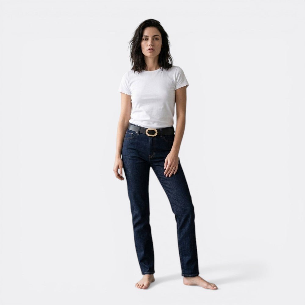 Ceinture Cuir Femme Boucle Dorée - Blanc 95cm | Le monde de la ceinture