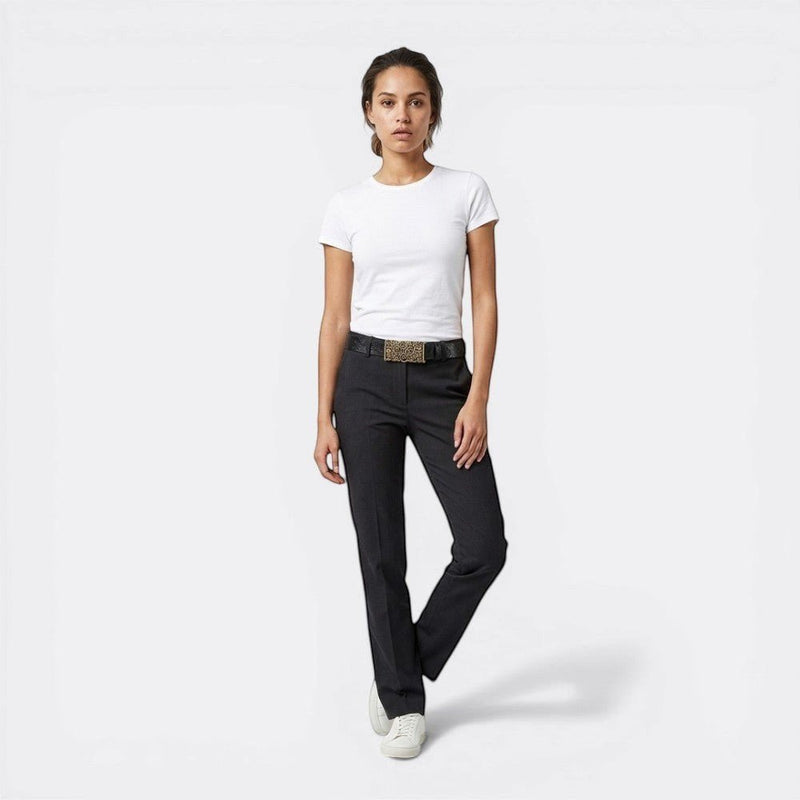 Ceinture Cuir Femme Grosse Boucle - Blanc 118cm | Le monde de la ceinture
