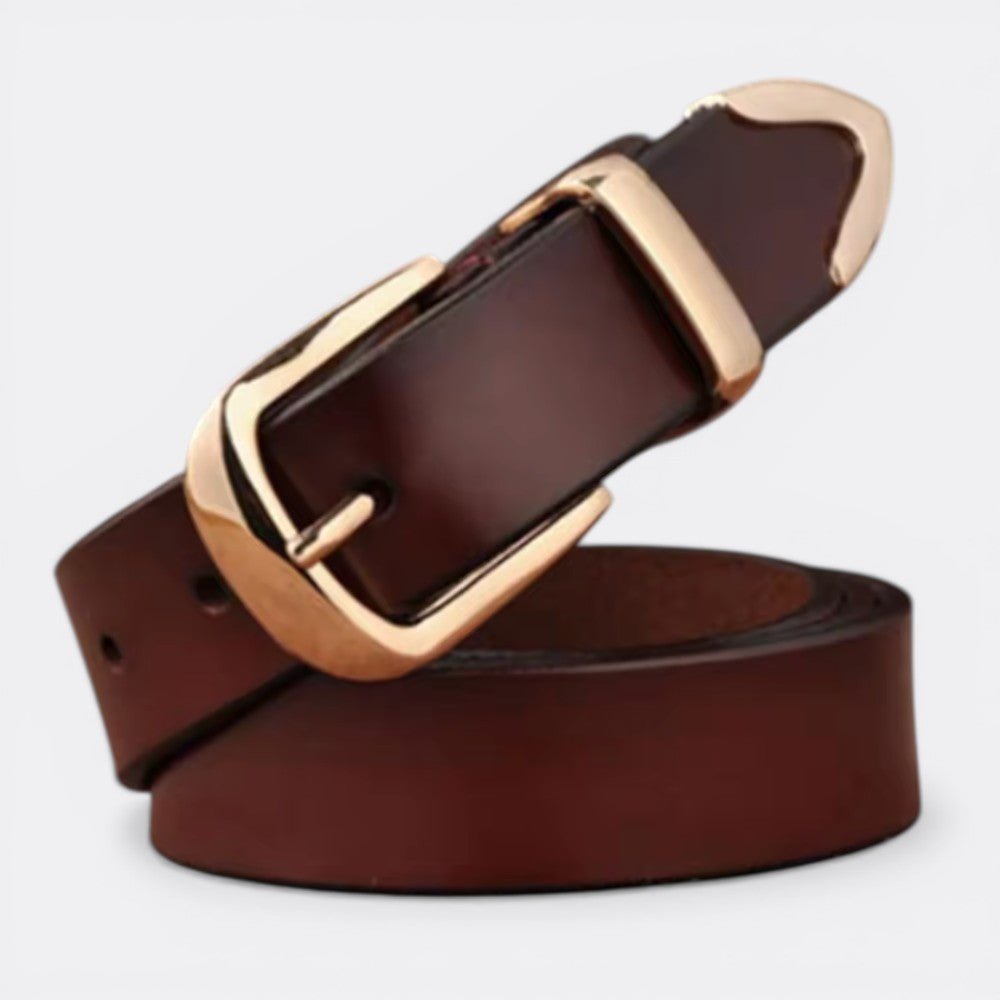 Ceinture Cuir Femme Original - Marron Foncé 105cm | Le monde de la ceinture