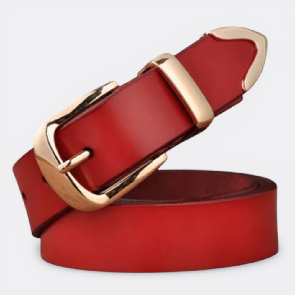 Ceinture Cuir Femme Original - Rouge 105cm | Le monde de la ceinture