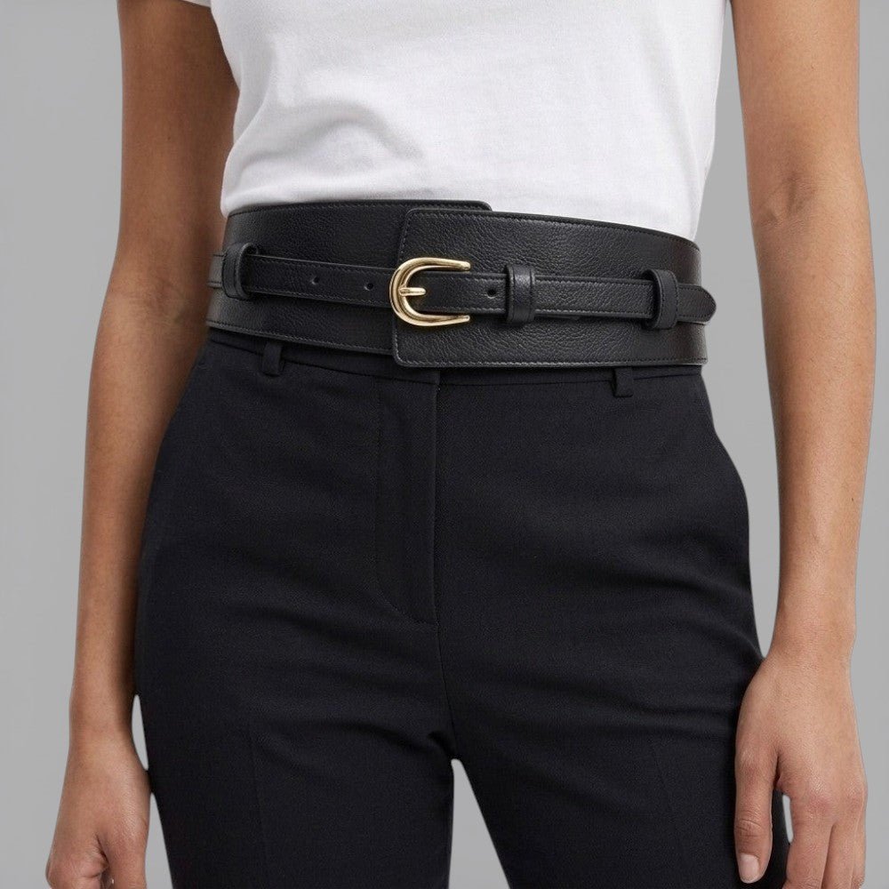 Ceinture Cuir Taille Haute Femme - Marron | Le monde de la ceinture