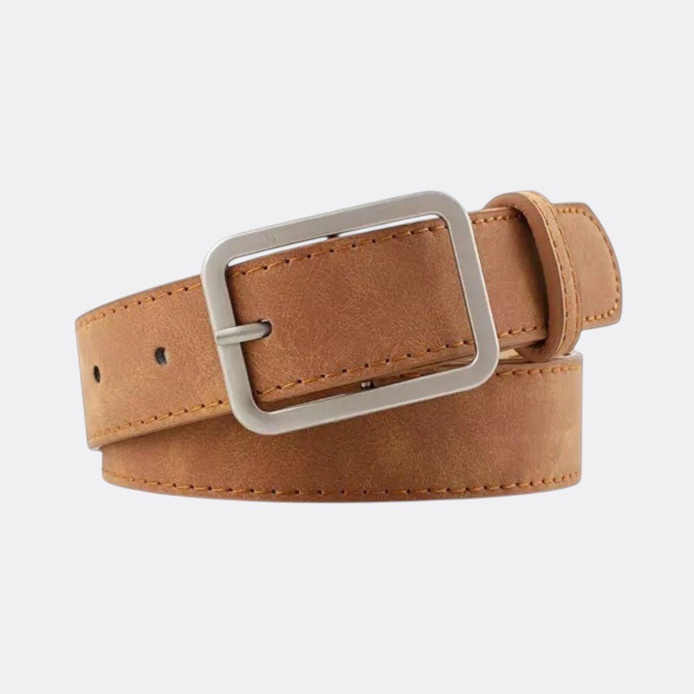 Ceinture Cuir Velour Homme - Caramel 105cm | Le monde de la ceinture