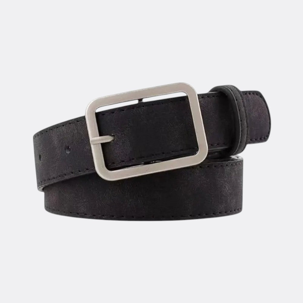 Ceinture Cuir Velour Homme - Noir 105cm | Le monde de la ceinture