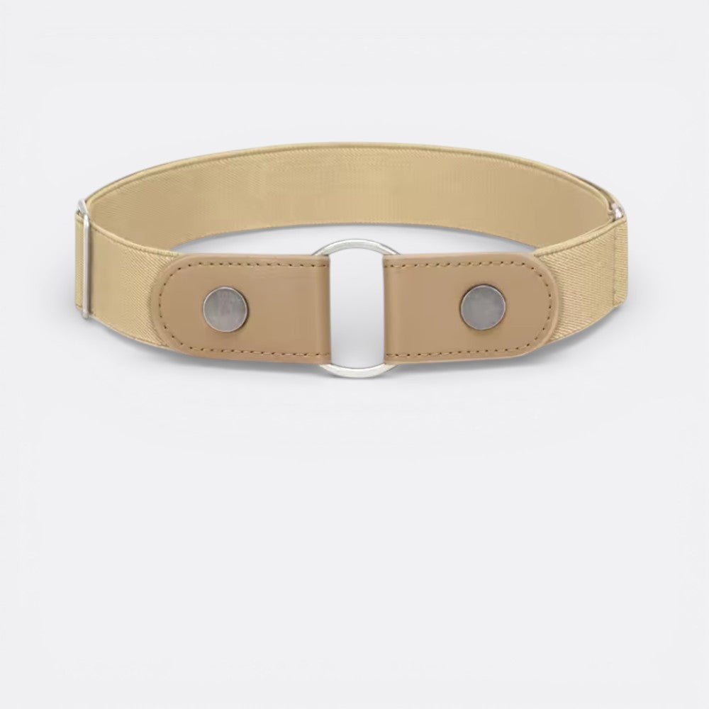 Ceinture élastique avec Boucle - Beige 90cm | Le monde de la ceinture