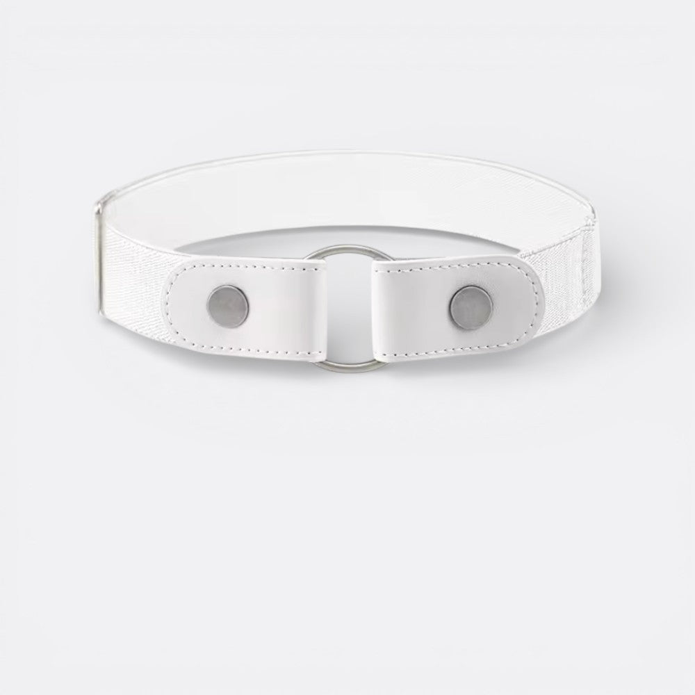 Ceinture élastique avec Boucle - Blanc 90cm | Le monde de la ceinture